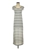 Espresso Stripes Gray Casual Dress Size S - photo 1