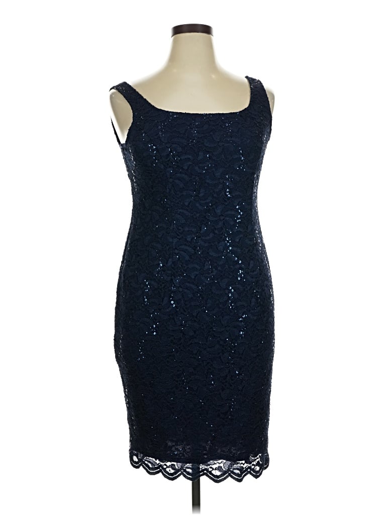 Pre-owned Alex Evenings Cocktail Dress In Blue