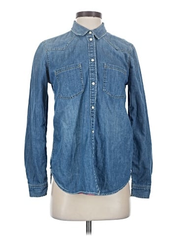 American Eagle Outfitters Long Sleeve Button-Down Shirt (view 1)
