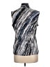 Nine West Metallic Silver Sleeveless Blouse Size L - photo 2