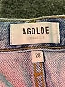 AGOLDE 100% Cotton Hearts Blue Denim Shorts Size 28 waist - photo 3