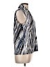 Nine West Metallic Silver Sleeveless Blouse Size L - photo 4