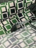 Zara Houndstooth Green 3/4 Sleeve Button-Down Shirt Size S - photo 8