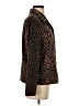 Apparenza Animal Print Brown Long Sleeve Blouse Size S - photo 4