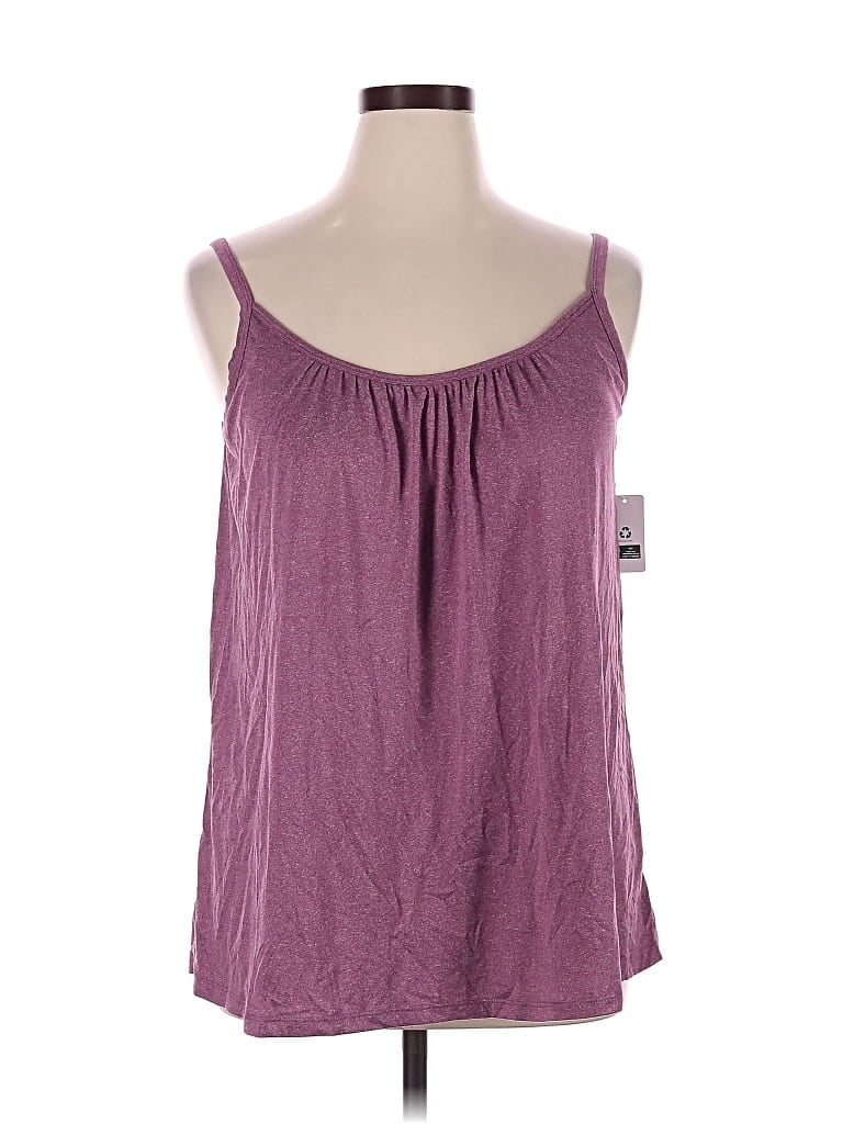 32 Degrees Tank Top Purple Strapless Neckline Tops