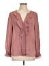 Joie 100% Silk Pink Long Sleeve Silk Top Size L - photo 1