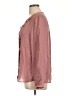 Joie 100% Silk Pink Long Sleeve Silk Top Size L - photo 5