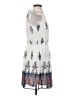 Suzy Shier 100% Polyester Print White Casual Dress Size S - photo 4