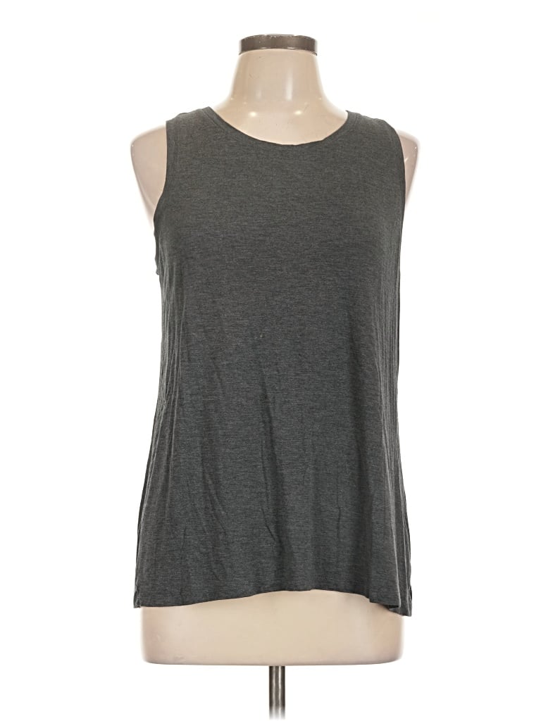 Pre-owned Halogen Sleeveless T-shirt In Gray