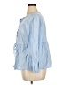 Merokeety 100% Viscose Blue 3/4 Sleeve Blouse Size XL - photo 5