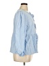 Merokeety 100% Viscose Blue 3/4 Sleeve Blouse Size XL - photo 4