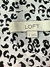 Ann Taylor LOFT Animal Print Silver Long Sleeve Blouse Size S - photo 7