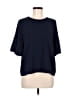 Evereve 100% Polyester Blue Short Sleeve Top Size M - photo 1