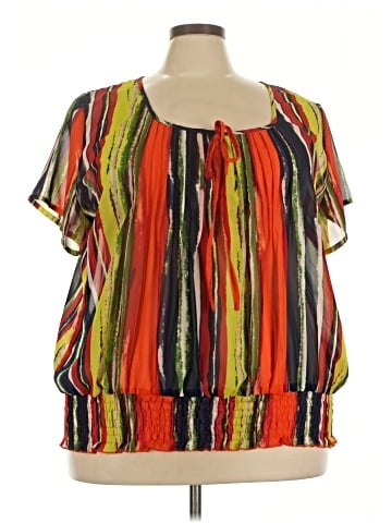 Ashley Stewart Short Sleeve Blouse (view 1)