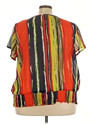 Ashley Stewart Short Sleeve Blouse (view 2)