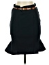 BCX Solid Black Formal Skirt Size 1 - photo 1