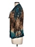 Jaipur 100% Polyester Teal 3/4 Sleeve Blouse Size L - photo 5