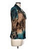 Jaipur 100% Polyester Teal 3/4 Sleeve Blouse Size L - photo 4