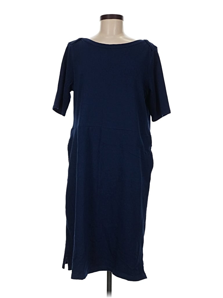 Pre-owned Lands' End Casual Dress In Blue