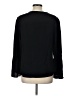 J.Crew 100% Silk Black Long Sleeve Silk Top Size 12 - photo 2