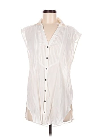 Maeve Sleeveless Button-Down Shirt (view 1)