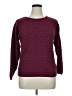 Assorted Brands 100% Acrylic Tweed Burgundy Pullover Sweater Size XL (estimated) - photo 1