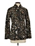 Ted Baker London 100% Cotton Print Black Jacket Size 2 (0) - photo 1