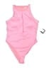 Fabletics Solid Pink One Piece Swimsuit Size L - photo 1