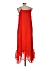 Mud Pie 100% Polyester Red Casual Dress Size L - photo 2
