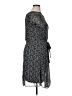MSK 100% Polyester Print Black Casual Dress Size 14 - photo 4