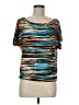 Veronica M. Teal Short Sleeve Top Size M - photo 1