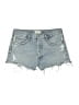 AGOLDE 100% Cotton Hearts Blue Denim Shorts Size 28 waist - photo 1