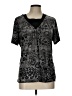 Victoria Gray Short Sleeve Blouse Size L - photo 1