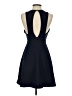 Monteau Solid Blue Cocktail Dress Size S - photo 2
