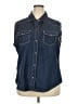 Seven7 100% Cotton Blue Denim Vest Size 18 - photo 1