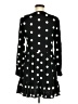 Zara 100% Viscose Polka Dots Black Casual Dress Size M - photo 2