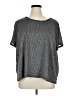 Studio 1886 Metallic Gray Short Sleeve Top Size 3X - photo 1