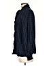 CAbi 100% Rayon Checkered-gingham Blue Long Sleeve Button-Down Shirt Size S - photo 5