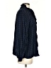 CAbi 100% Rayon Checkered-gingham Blue Long Sleeve Button-Down Shirt Size S - photo 4