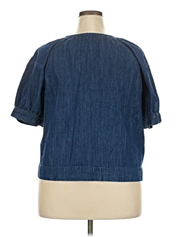 a.n.a. A New Approach Short Sleeve Blouse (view 2)