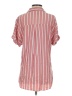 BCBGeneration 100% Rayon Stripes Pink Short Sleeve Blouse Size S - photo 2