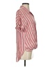 BCBGeneration 100% Rayon Stripes Pink Short Sleeve Blouse Size S - photo 4