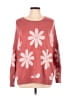 Torrid Floral Pink Pullover Sweater Size Lg Plus (0) - photo 1