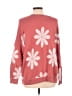 Torrid Floral Pink Pullover Sweater Size Lg Plus (0) - photo 2