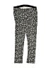 Tea Print Black Casual Pants Size 7 - photo 1