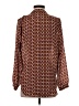 Olivaceous Polka Dots Brown Long Sleeve Blouse Size S - photo 2