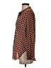 Olivaceous Polka Dots Brown Long Sleeve Blouse Size S - photo 5