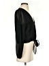 WAYF 100% Polyester Black 3/4 Sleeve Blouse Size S - photo 4