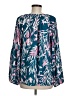 Lilly Pulitzer 100% Polyester Teal Long Sleeve Blouse Size M - photo 2
