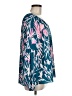 Lilly Pulitzer 100% Polyester Teal Long Sleeve Blouse Size M - photo 4